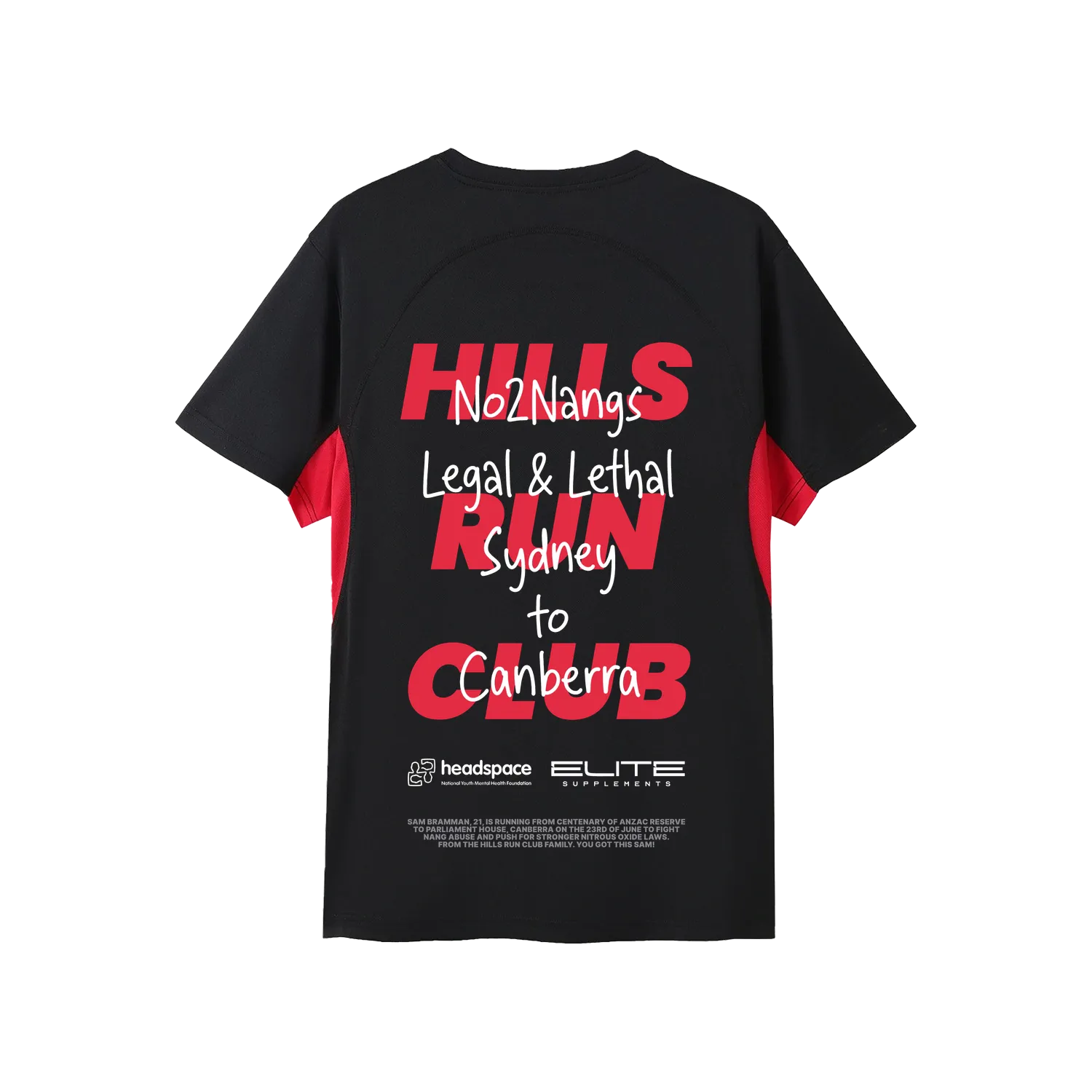 No2Nangs Men's Official Raceday Tee
